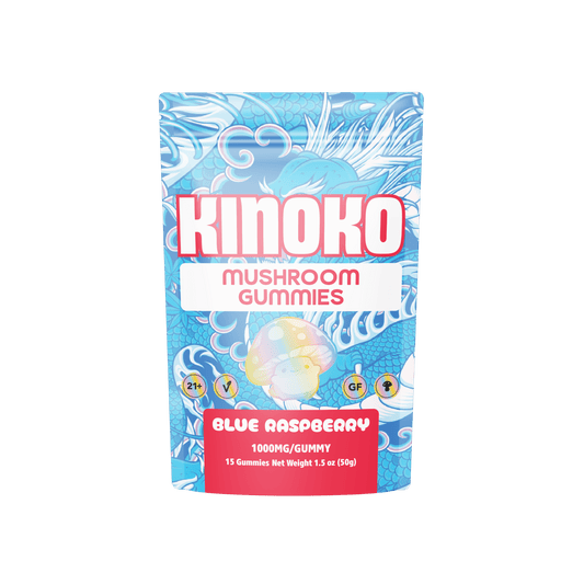 KINOKO Blue Raspberry Magic Mushroom Gummies - Outer Space Distribution