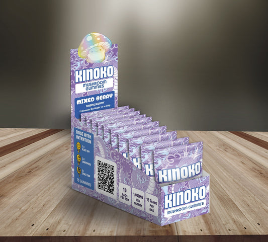 KINOKO Mixed Berry Magic Mushroom Gummies - Outer Space Distribution
